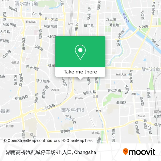 湖南高桥汽配城停车场-出入口 map