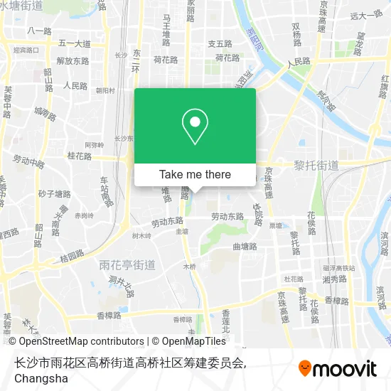 长沙市雨花区高桥街道高桥社区筹建委员会 map