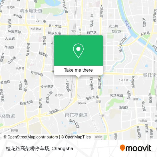 桂花路高架桥停车场 map