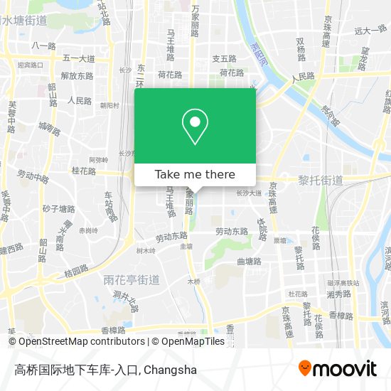 高桥国际地下车库-入口 map