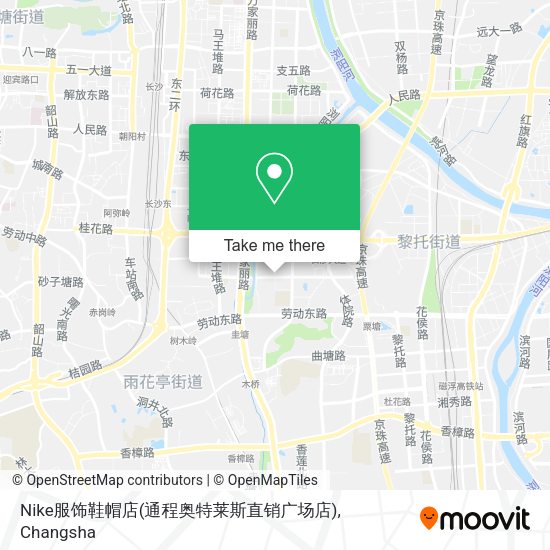 Nike服饰鞋帽店(通程奥特莱斯直销广场店) map