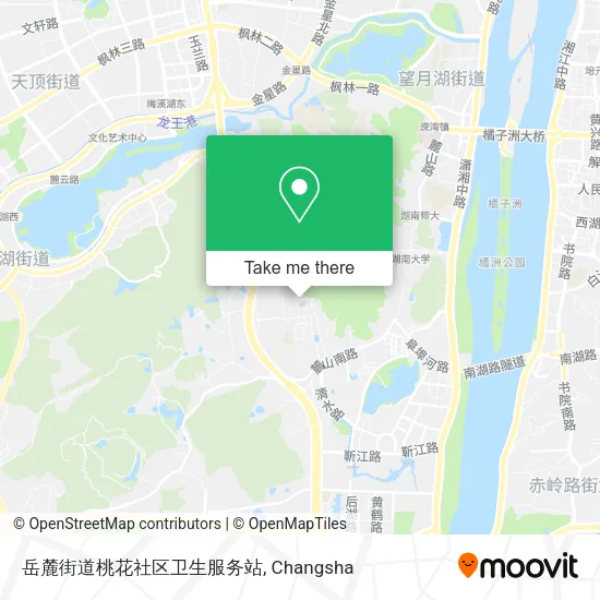 岳麓街道桃花社区卫生服务站 map