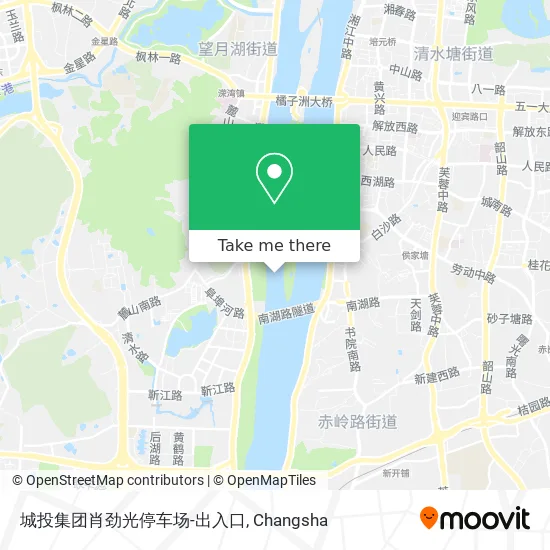 城投集团肖劲光停车场-出入口 map