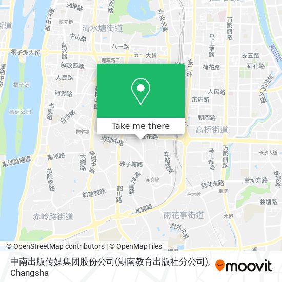 中南出版传媒集团股份公司(湖南教育出版社分公司) map