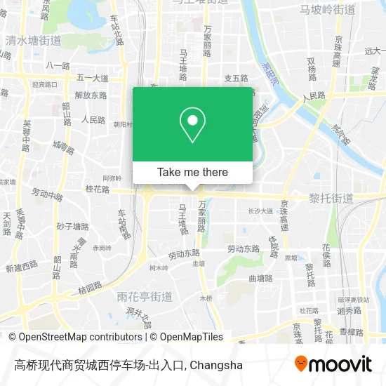 高桥现代商贸城西停车场-出入口 map