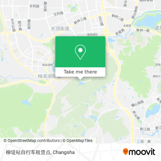 柳堤站自行车租赁点 map