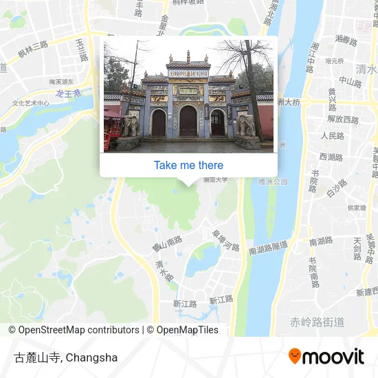 古麓山寺 map