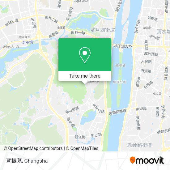 覃振墓 map