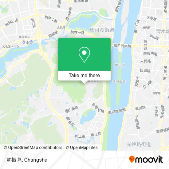 覃振墓 map