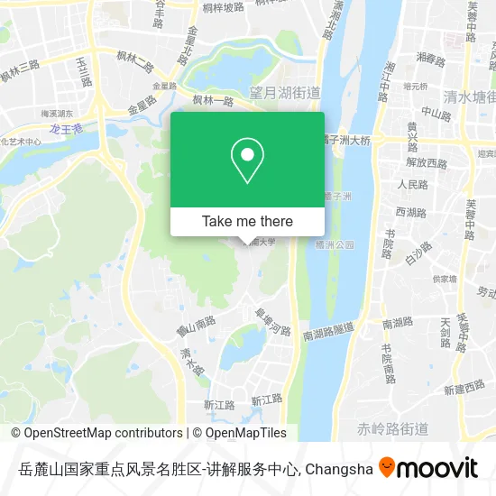 岳麓山国家重点风景名胜区-讲解服务中心 map