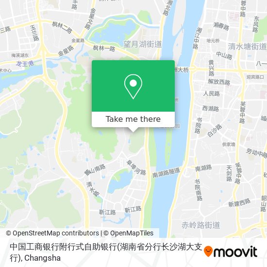 中国工商银行附行式自助银行(湖南省分行长沙湖大支行) map