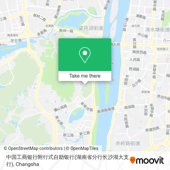 中国工商银行附行式自助银行(湖南省分行长沙湖大支行) map