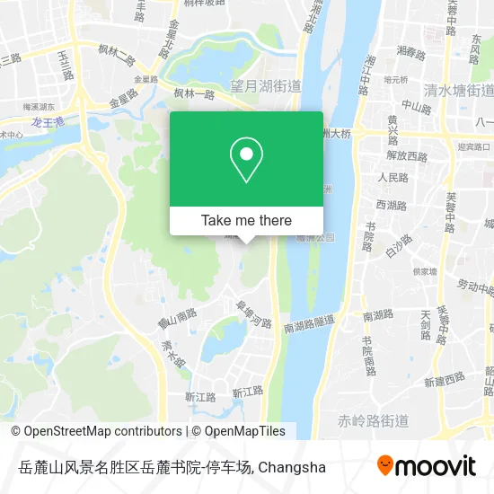 岳麓山风景名胜区岳麓书院-停车场 map