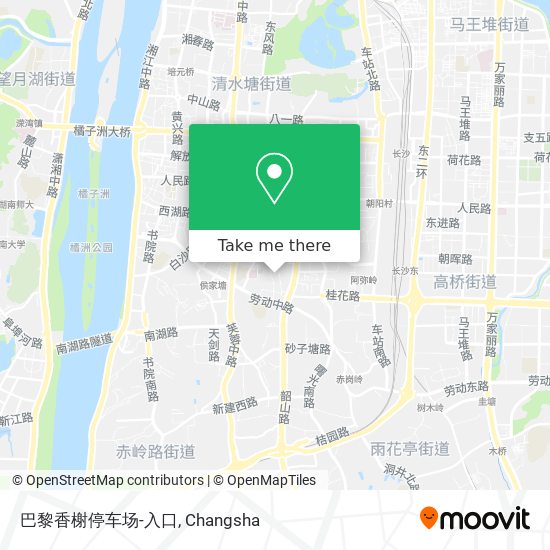 巴黎香榭停车场-入口 map