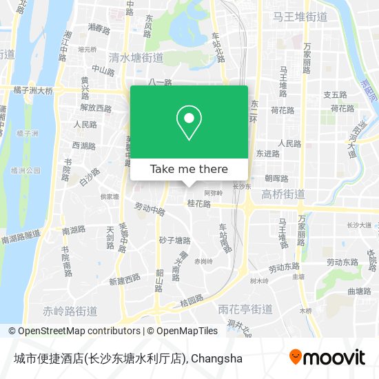 城市便捷酒店(长沙东塘水利厅店) map