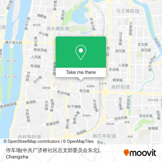 停车场(中共广济桥社区总支部委员会东北) map