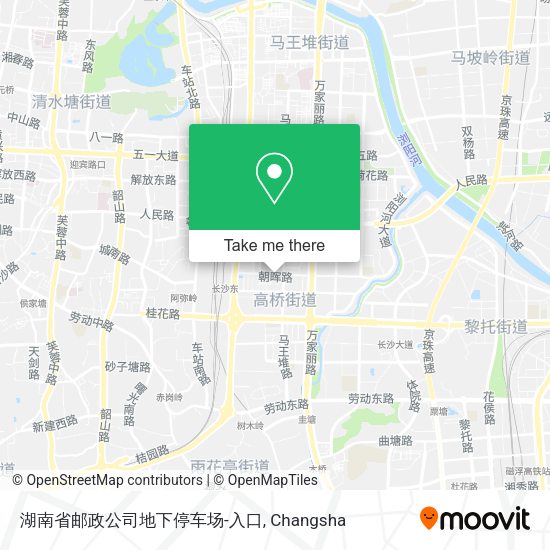 湖南省邮政公司地下停车场-入口 map