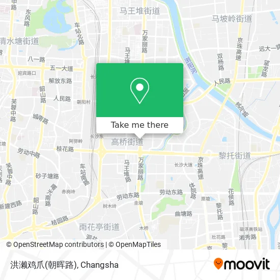 洪濑鸡爪(朝晖路) map