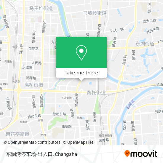 东澜湾停车场-出入口 map