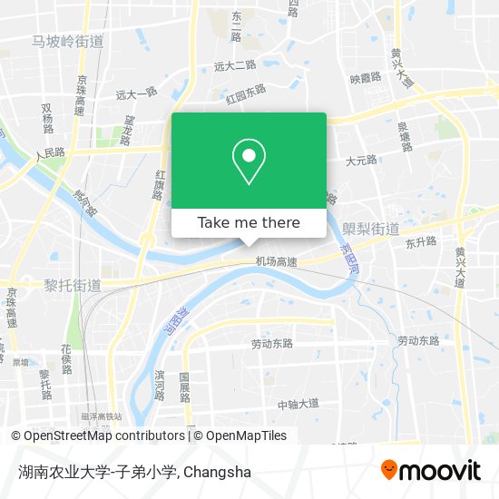 湖南农业大学-子弟小学 map