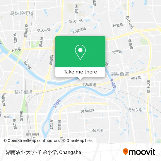 湖南农业大学-子弟小学 map