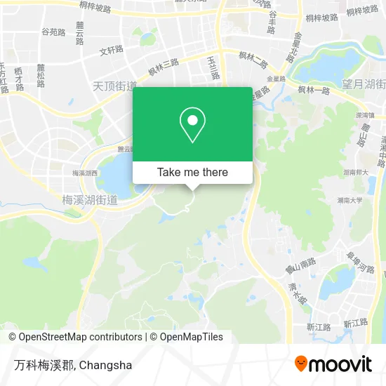 万科梅溪郡 map