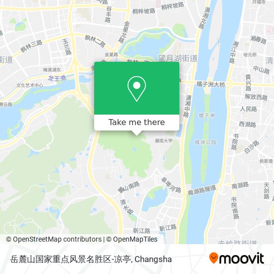 岳麓山国家重点风景名胜区-凉亭 map