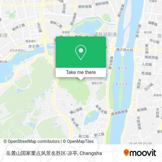 岳麓山国家重点风景名胜区-凉亭 map