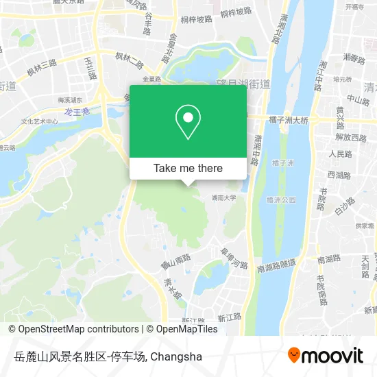 岳麓山风景名胜区-停车场 map