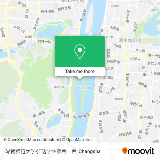 湖南师范大学-江边学生宿舍一舍 map