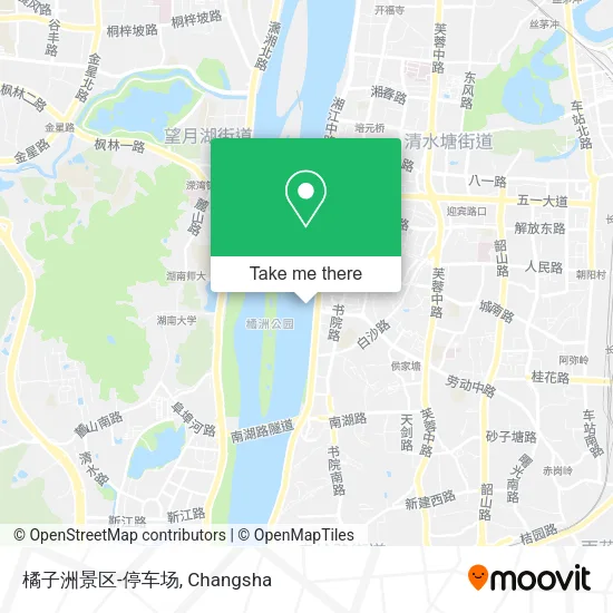 橘子洲景区-停车场 map