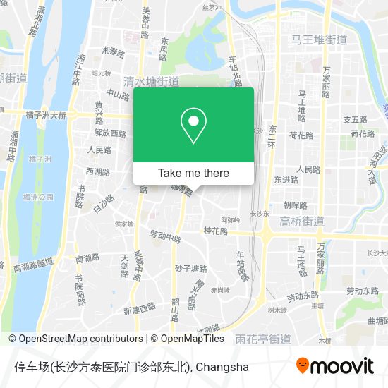 停车场(长沙方泰医院门诊部东北) map