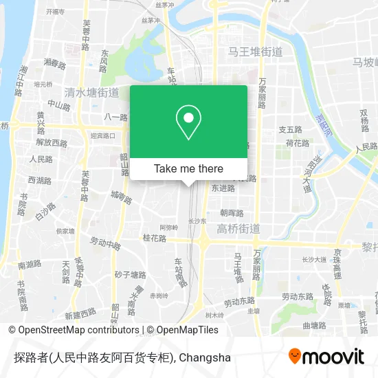 探路者(人民中路友阿百货专柜) map