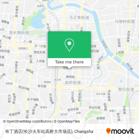 布丁酒店(长沙火车站高桥大市场店) map