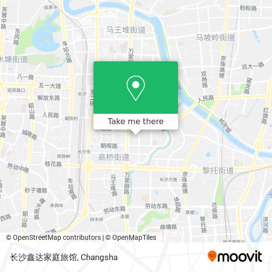 长沙鑫达家庭旅馆 map
