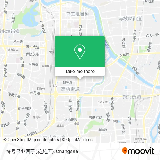 符号果业西子(花苑店) map