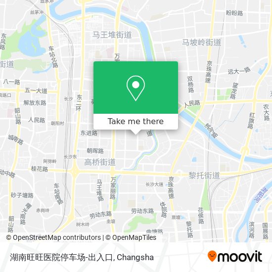 湖南旺旺医院停车场-出入口 map