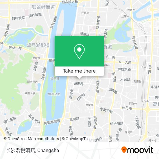 长沙君悦酒店 map