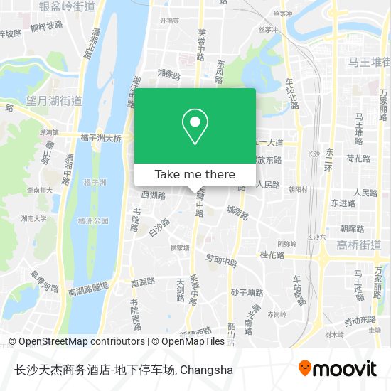 长沙天杰商务酒店-地下停车场 map