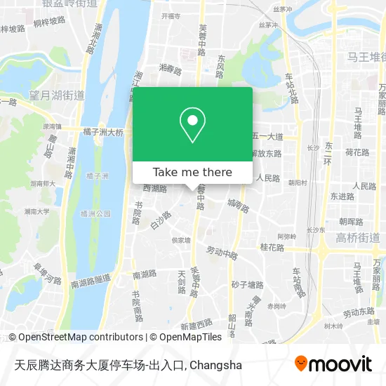 天辰腾达商务大厦停车场-出入口 map