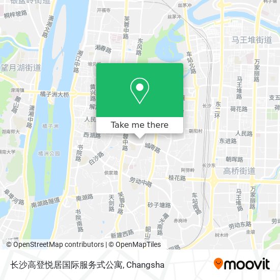 长沙高登悦居国际服务式公寓 map