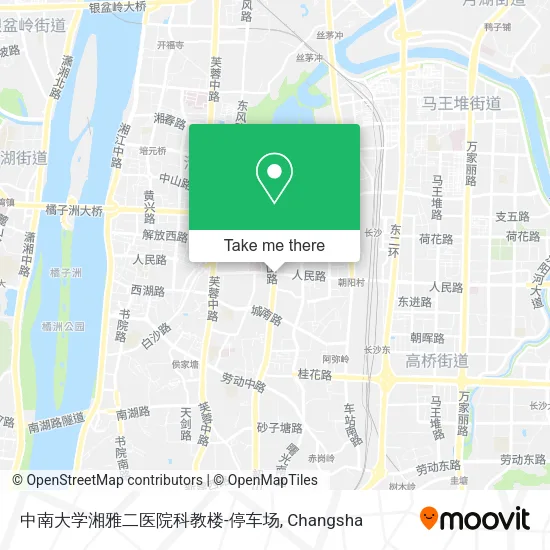 中南大学湘雅二医院科教楼-停车场 map