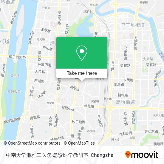 中南大学湘雅二医院-急诊医学教研室 map