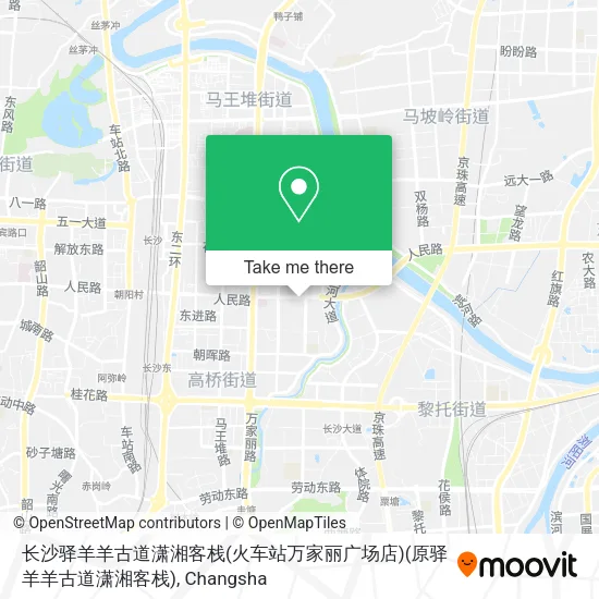 长沙驿羊羊古道潇湘客栈(火车站万家丽广场店)(原驿羊羊古道潇湘客栈) map