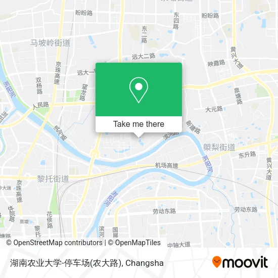 湖南农业大学-停车场(农大路) map