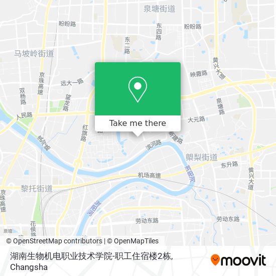 湖南生物机电职业技术学院-职工住宿楼2栋 map