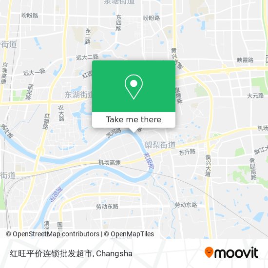 红旺平价连锁批发超市 map