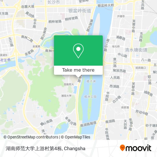 湖南师范大学上游村第4栋 map