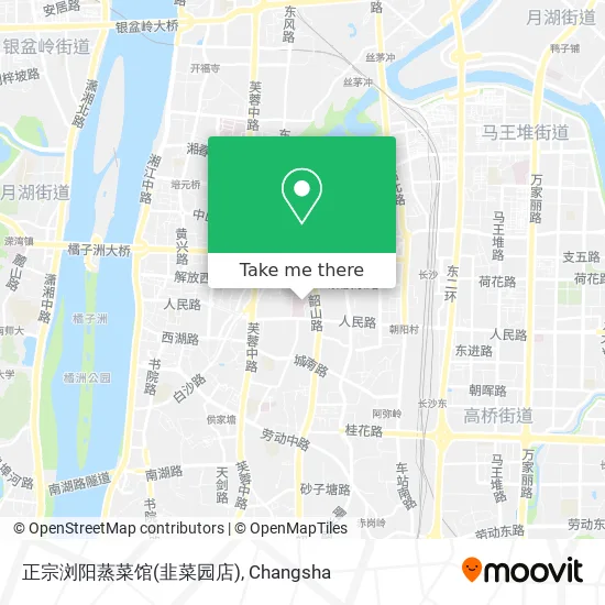 正宗浏阳蒸菜馆(韭菜园店) map