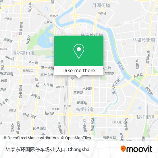 锦泰东环国际停车场-出入口 map